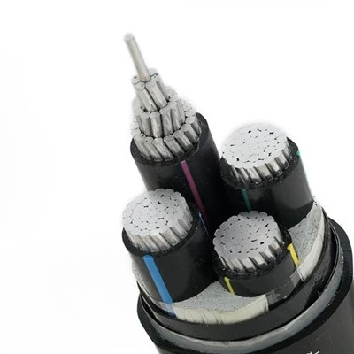 Câble d'alimentation isolé en PVC YJLHV XLPE câble haute tension câble blindé à 4 conducteurs de 25mm câble d'alimentation en aluminium XLPE