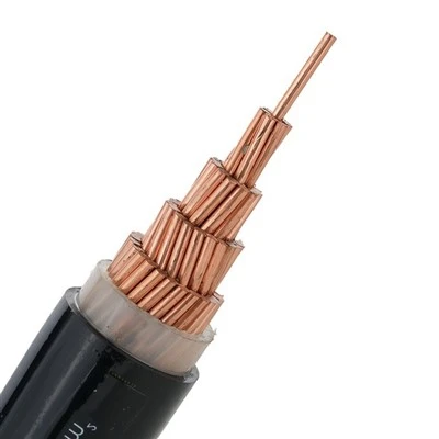 YJV 0.6/1KV noyau de cuivre isolé XLPE 400 mm² câble de connexion d'alimentation basse tension Construction industrielle exploitation minière