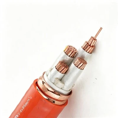 Noyau de cuivre ignifuge isolé par minerai flexible de câble d'alimentation de YTTW isolé par XLPE